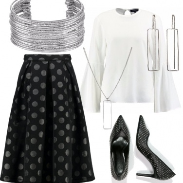Outfit Pomeriggio - cocktail a pois