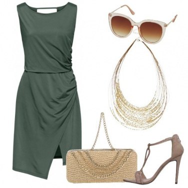 Outfit Verde e oro