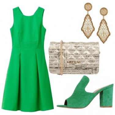 Outfit Vestito verde