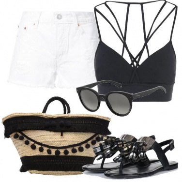 Outfit Infradito griffate