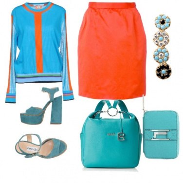 Outfit Turchese in ufficio