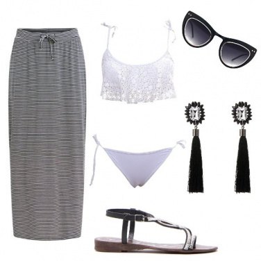Outfit Black and white low cost