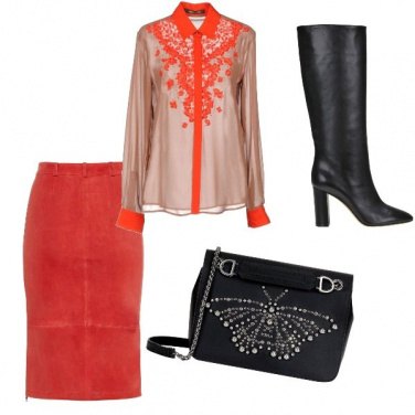 Outfit Rosso e nero