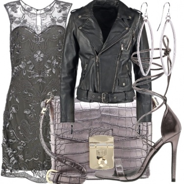 Outfit Elegante e chiodata