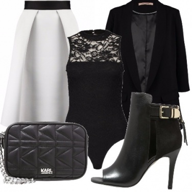 Outfit This is now: gonna a campana e pizzo