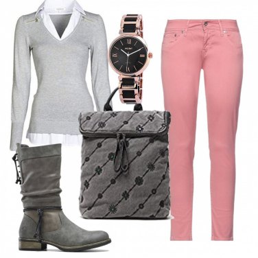 Outfit Botas Gris Mujer: 11 Outfit Mujer | Bantoa