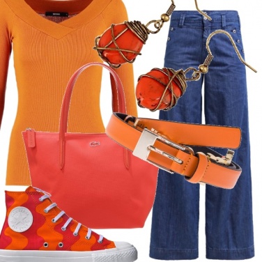 Outfit I love orange