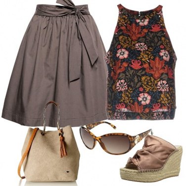 Outfit Fiori e terra