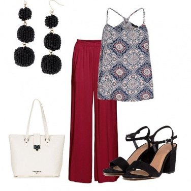 Outfit Il pantalone a palazzo
