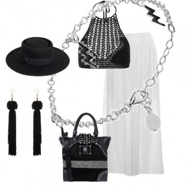 Outfit Colpo di fulmine in bianco è nero