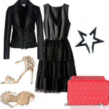 Outfit Serata elegante e rock