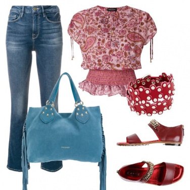 Outfit La borsa con le frange