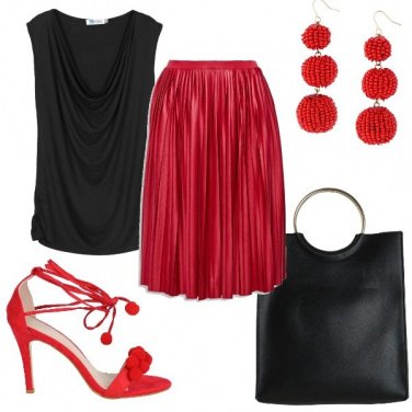 Outfit Gonna rossa
