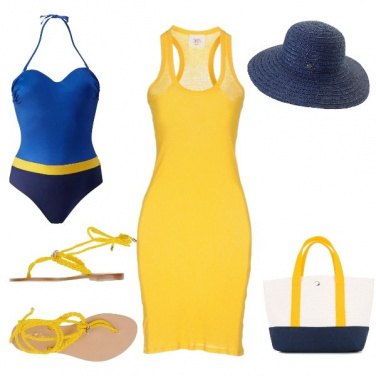 Outfit Giallo colore estate 2018. Mare