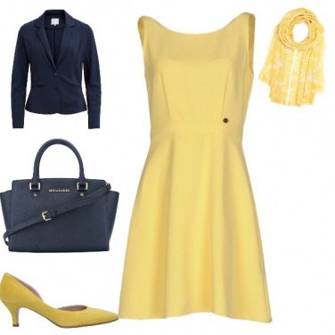 Outfit Giallo colore estate 2018.ufficio