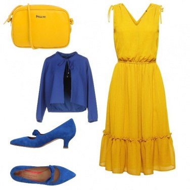 Outfit Giallo colore estate 2018.passeggiata