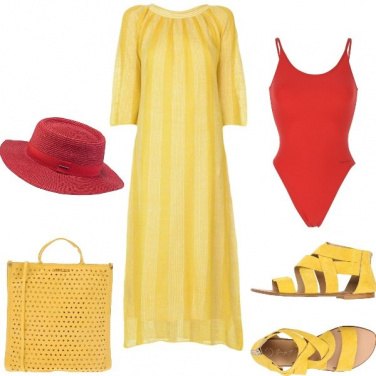 Outfit Giallo colore estate 2018. Mare