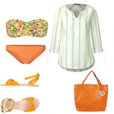Outfit Giallo colore estate 2018. Mare