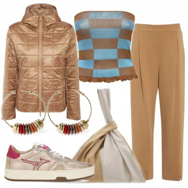 Sneakers da donna in beige effetto scamosciato in pelle Mizuno | Bantoa