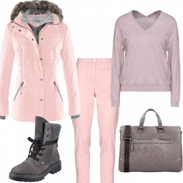 Pantalones mujer rosa cintura media con cremallera Jacob Cohёn | Bantoa
