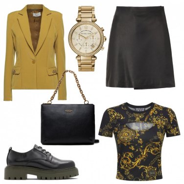 Minigonna da donna in nero corto in pelle 8 By Yoox | Bantoa