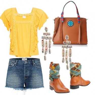 Outfit Maglietta gialla
