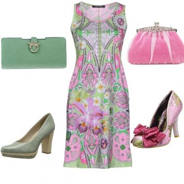Outfit Rosa e verde giorno e sera