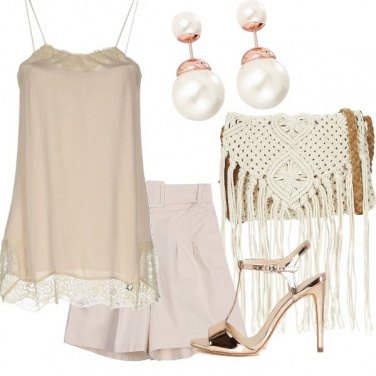 Outfit Sexy in raso e oro