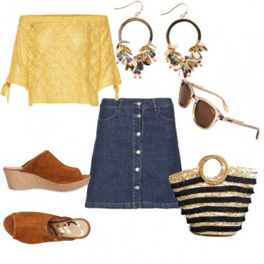 Outfit La gonna in jeans