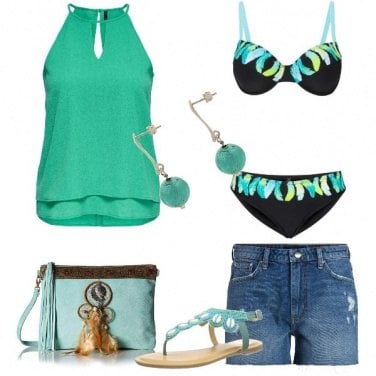 Outfit Aperitivo e tuffo in piscina