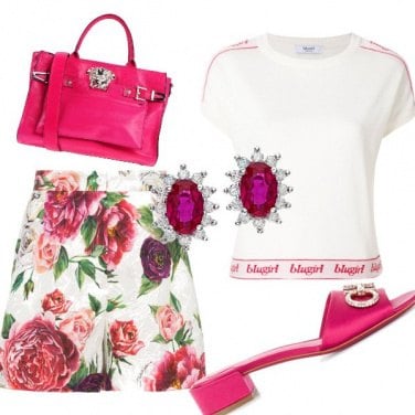 Outfit Panna e lampone