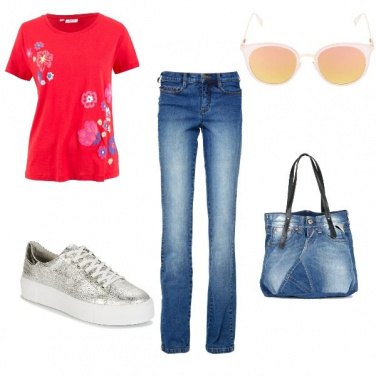Outfit Red city