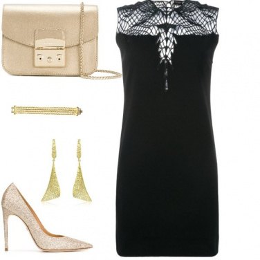 Outfit Tubino nero disco