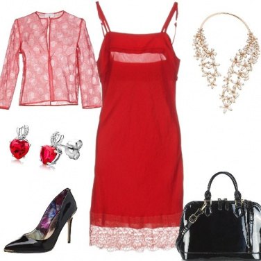Outfit Tubino rosso primo appuntamento