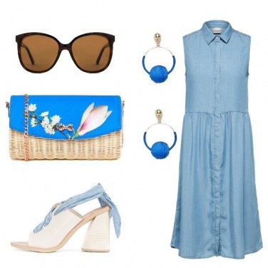 Outfit Un fresco abito in denim