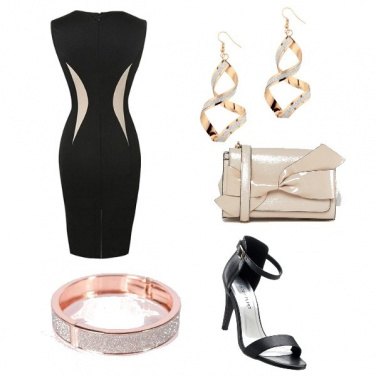 Outfit Rosa e nero