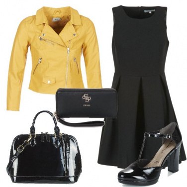 Outfit Vintage con tocco rock