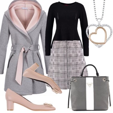 Outfit Il cappottino in felpa