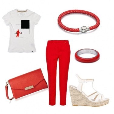 Outfit Oggi in rosso