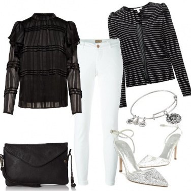 Outfit Bianco e nero
