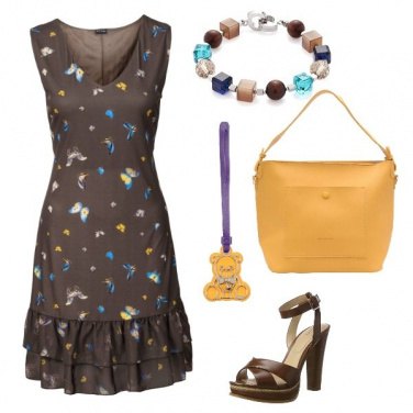 Outfit Farfalle sul vestito