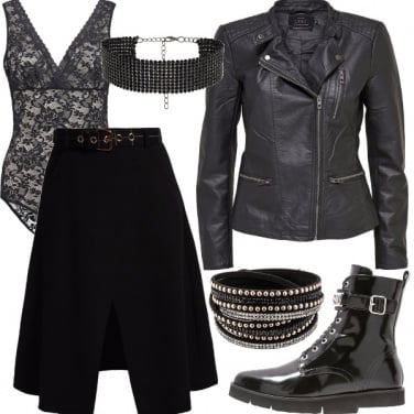 Outfit Rock chic