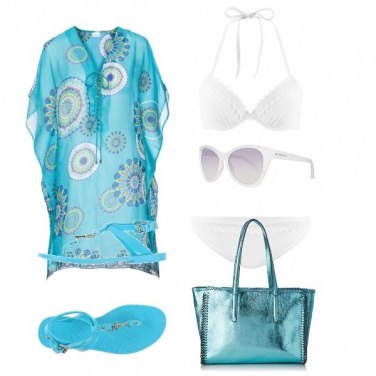 Outfit Azzurro cielo