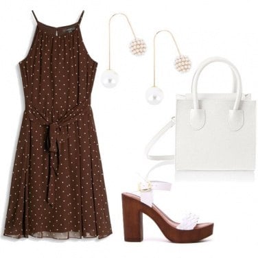 Outfit White and chocolate
