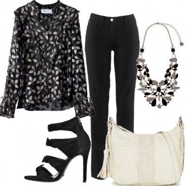 Outfit Chic in camicia e pantaloni