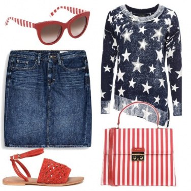 Outfit Stelle e strisce