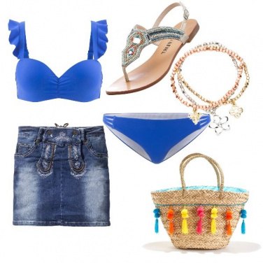 Outfit Bikini blu