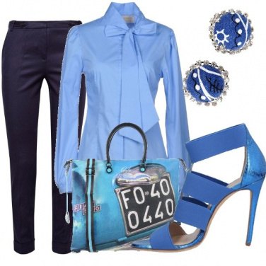 Outfit Blu e azzurro