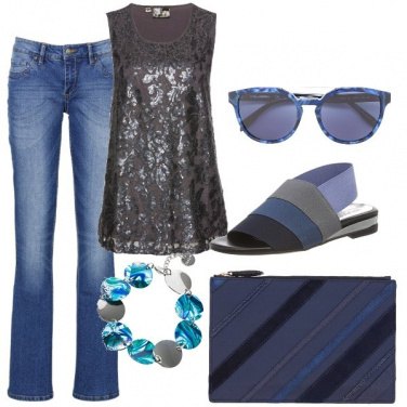 Outfit Sfumature di blu