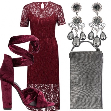 Outfit L\'eleganza del bordeaux